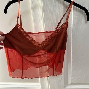 Sunset orange cami